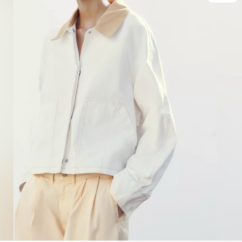 Zara White Barn jacket